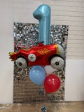 Red Car 111cm x 63cm Foil Shape INFLATED #161092