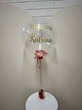 Personalised Bubble Balloon with Confetti or Mini Balloon