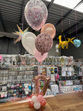 Mini Double Number Table Confetti Bouquet or Latex Bouquet  It's Just A Dinner Bouquet