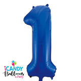 Giant Dark Blue Number 1 Foil 86cm Balloon #213731