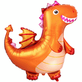Dragon Orange Foil Shape 92cm (36") INFLATED #311860