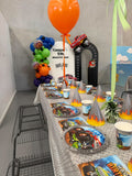 White or Black Open Hollow Arch or White Moon Backdrop Wall Hire with or without Balloon Garland #WHBLKOPENBD
