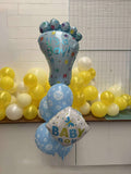 Baby Boy Blue Foot Feet Bouquet