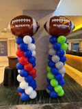 Balloon Column With Star or Round or Supershape Foil Topper