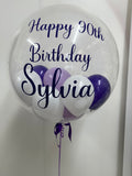 Personalised Bubble Balloon with Confetti or Mini Balloon