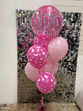 Pink Bubble Splendor Balloon Bouquet