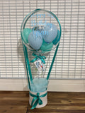 Personalised Hot Air Balloon Bubble Box Arrangement, Price From
