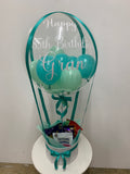 Personalised Hot Air Balloon Bubble Box Arrangement, Price From