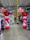 Love Heart Balloon Column