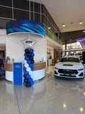 Balloon Column With Star or Round or Supershape Foil Topper