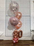 Mini Double Number Table Confetti Bouquet or Latex Bouquet  It's Just A Dinner Bouquet