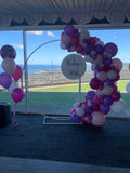 HIRE Round Mesh Wall with Organic Balloons