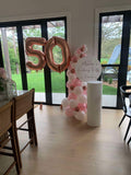 Easel  and Disc with  Balloon Garland HIRE Price from