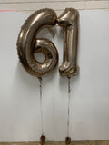 Giant INFLATED Champagne Number 6 Foil 86cm Balloon #231696