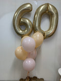 Big Double Number Splendor Balloon Bouquet CHOOSE YOUR AGE