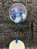 Personalised Bubble Balloon with Confetti or Mini Balloon