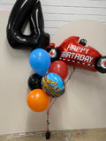 Giant INFLATED Black Number 4 Foil 86cm Balloon #213784