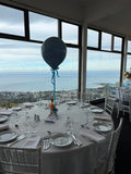 Big 45cm Latex Balloon on weight with Satin Ribbon in Standard or Chrome Colours 45cm 18inch