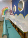 Rainbow Arch Garland for your Own Backdrop from