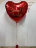 Personalised Giant Foil Balloon Heart or Star or Round
