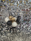 Personalised Bubble Balloon with Confetti or Mini Balloon