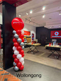 Balloon Column With Giant Topper Balloon