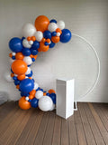 Round Mesh Wall with Organic Balloon Garland HIRE ITEM