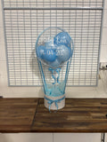 Personalised Hot Air Balloon Bubble Box Arrangement, Price From