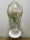 Personalised Hot Air Balloon Bubble Box Arrangement, Price From