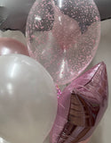 Confetti Filled 40cm / 16inch Balloon on a weight #confetti40