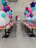 Easel  and Disc with  Balloon Garland HIRE Price from