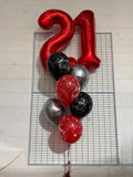 Big Giant Double Number Splendour Balloon Bouquet CHOOSE YOUR AGE