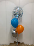 Big Confetti 45cm Balloon with 3 Std Latex Balloons Table Bouquet #confettiT3table