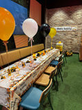 Big 45cm Latex Balloon on weight with Satin Ribbon in Standard or Chrome Colours 45cm 18inch