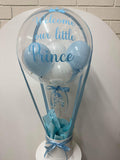 Personalised Hot Air Balloon Bubble Box Arrangement, Price From