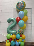 Grand Balloon Number Marquee Design- Choose Theme & Age