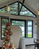 Beige, Pink, Blue or Lilac Arch Backdrop Wall Hire with Balloon Garland #BPBLBD
