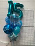 Giant Double Number Birthday Wish with Personalised Balloon Bouquet