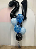 Big Double Number Splendor Balloon Bouquet CHOOSE YOUR AGE