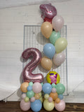 Grand Balloon Number Marquee Design- Choose Theme & Age