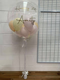 Personalised Bubble Balloon with Confetti or Mini Balloon