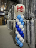 Balloon Column With Giant Topper Balloon