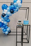 Black Square 3D Frame with Organic Balloon Garland HIRE ITEM