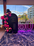 Neon LED 120cm Light Up Numbers White or Multi Coloured