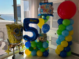 Grand Balloon Number Marquee Design- Choose Theme & Age