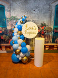 Easel  and Disc with  Balloon Garland HIRE Price from