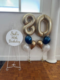 Easel  and Disc with  Balloon Garland HIRE Price from