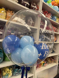 Personalised Bubble Balloon with Confetti or Mini Balloon
