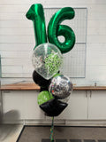 Giant Double Number Birthday Wish with Personalised Balloon Bouquet