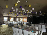 100 Ceiling Floating Helium Balloon with Corral